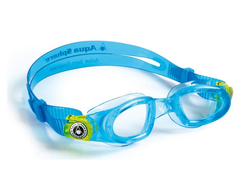 Очки Aqua Sphere Moby Kid аквамарин/прозрачные