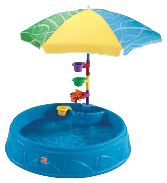 фото Бассейн для малышей с зонтиком step 2