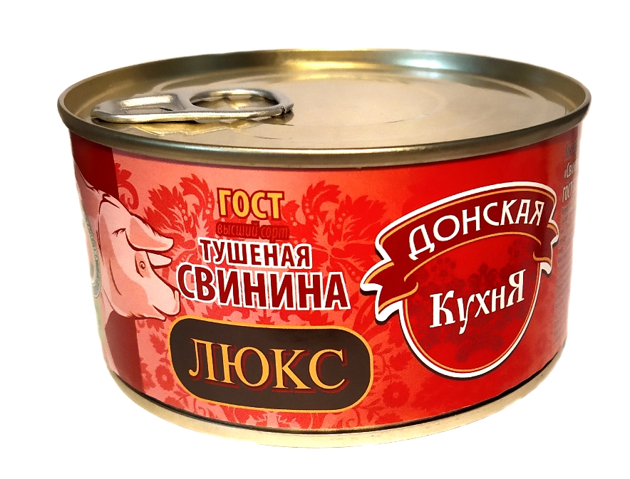 фото Свинина тушеная люкс "донская кухня" гост в/с 325 гр.