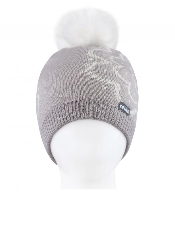фото Шапка для девочки reike snowflakes grey, rkn1920-1 snw grey, р.54