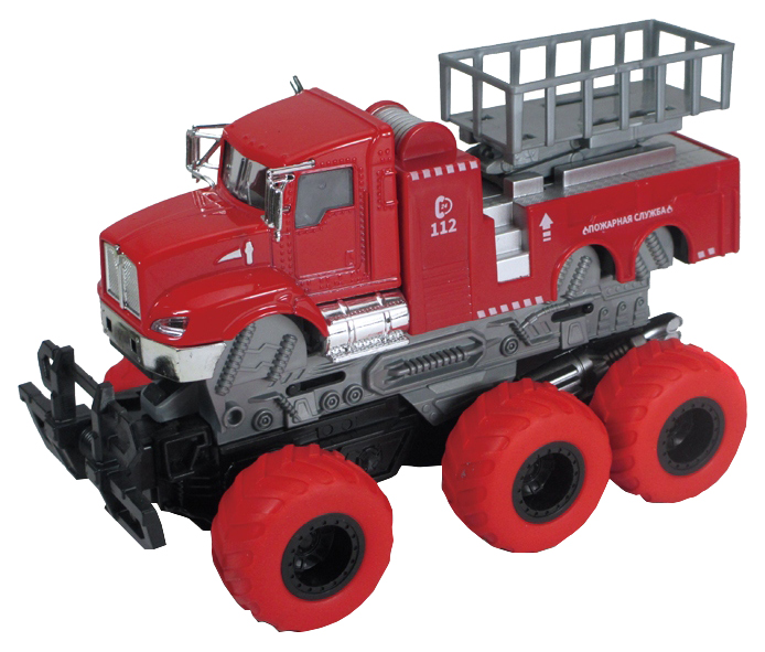 

Пожарная машина с краш эффектом Funky Toys, Красный;серый