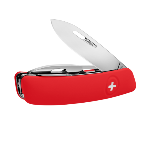 

Мультитул Swiza Standard KNI.0040.1000 красный 11 опций, Standard