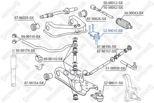 

Опора Шаровая Stellox 5298010SX