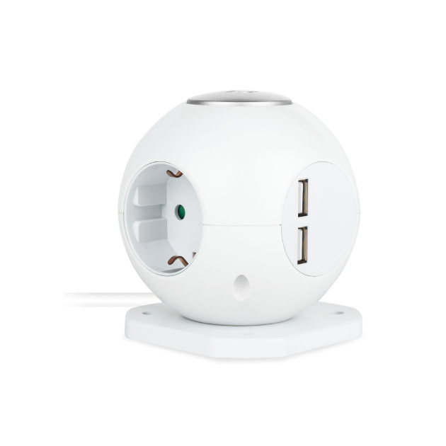 Сетевой фильтр Rombica Neo Spherum PSE-004, 3 розетки, 1,5 м, White сетевой фильтр rombica