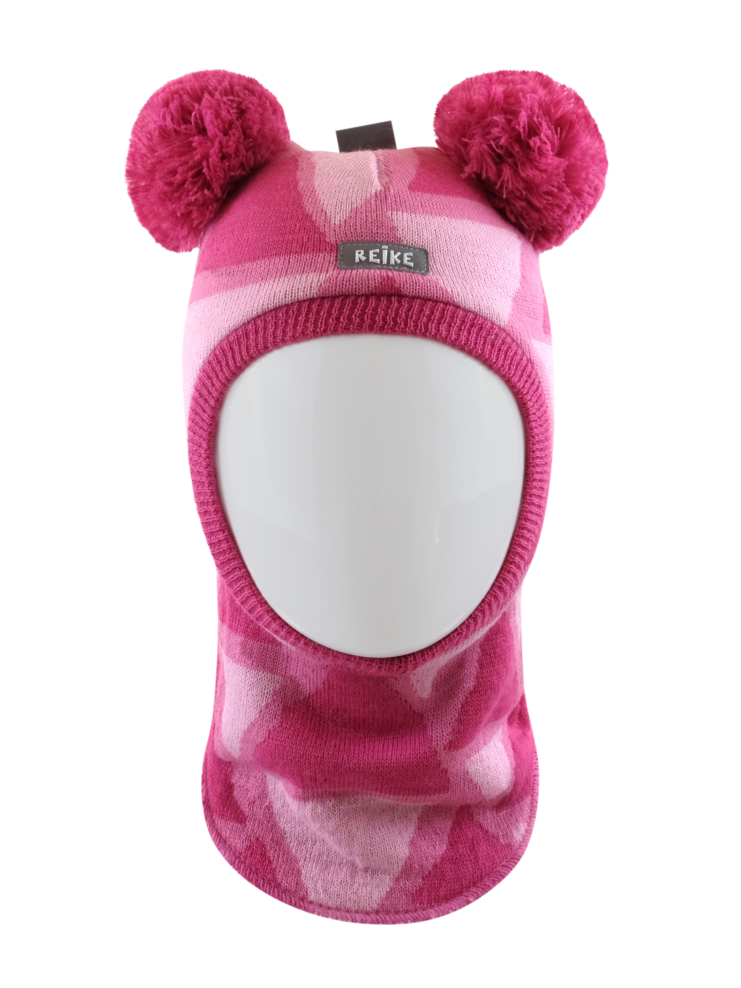 фото Шапка-шлем для девочки reike bunnies fuchsia, rkn2021-1 bns fuchsia, р.44