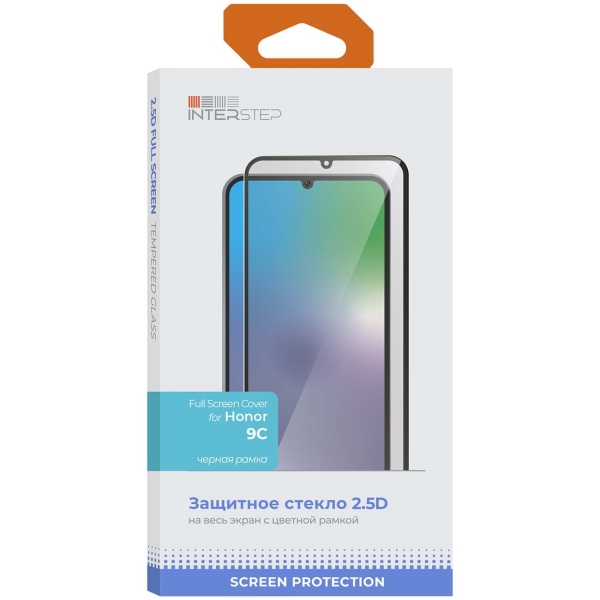 

Защитное стекло InterStep 2.5D для Honor 9C Black, 2.5D для Honor 9C Black