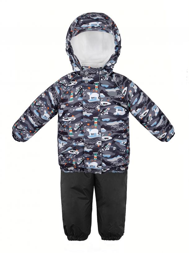 

Комплект детский Reike North Life grey, 43 510 101 NTL grey, 80-48 12 мес., 43 510 101 NTL grey