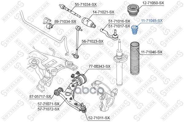 

Отбойник Амортизатора Stellox 1171045SX
