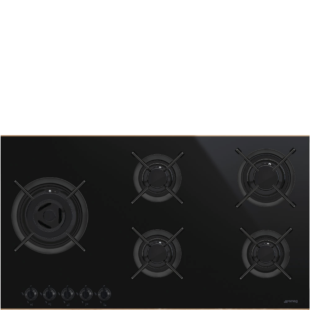 

Встраиваемая варочная панель газовая Smeg PV695LCNR черный, PV695LCNR