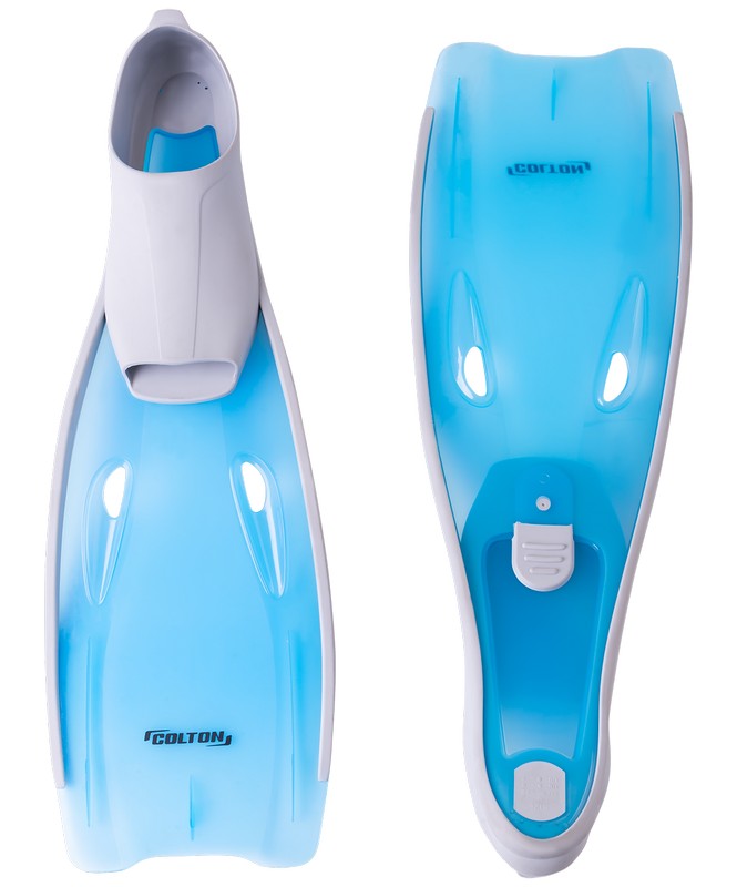 

Ласты для плавания Colton CF-02 серые/голубые 38-39 RU, CF-02