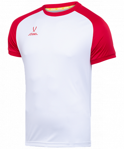 фото Футболка футбольная jogel camp reglan, white/red, xxl