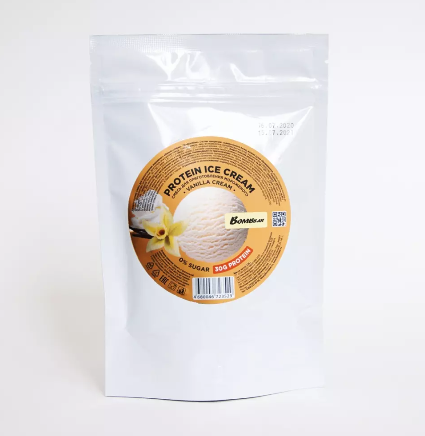 

Смесь для приготовления Bombbar Protein Ice Cream 120 г vanilla/cream, Protein Ice Cream