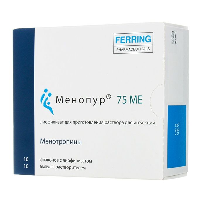 

Менопур лиофилизат 10 шт., Менопур