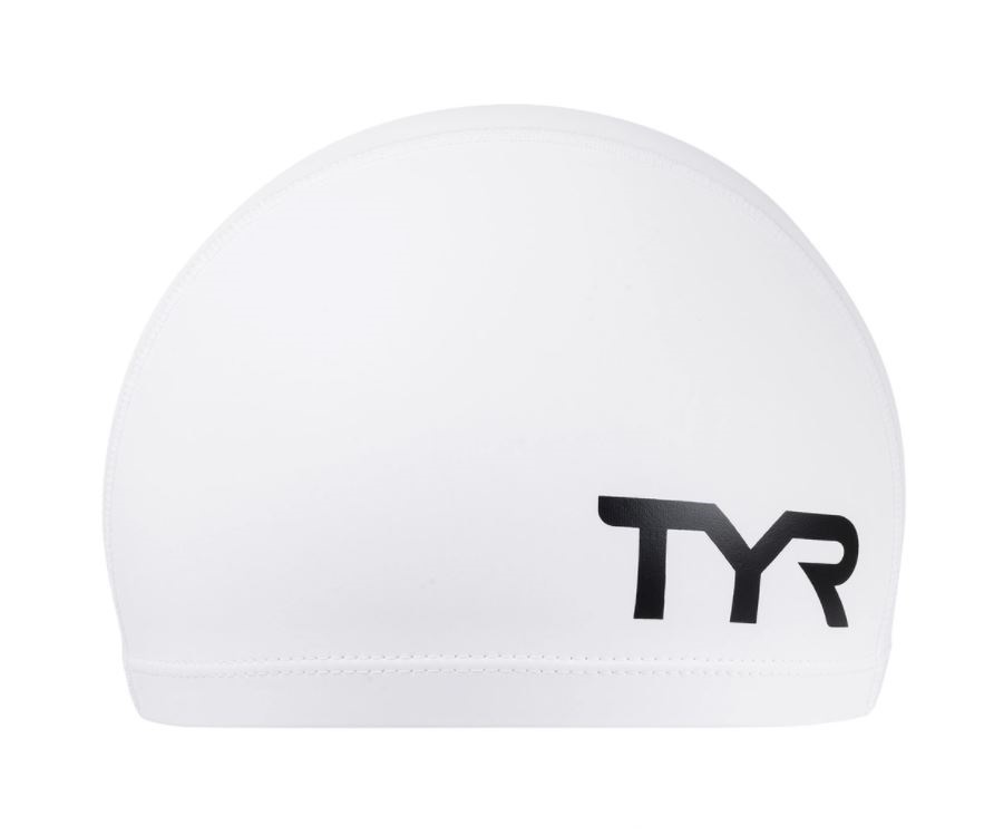 

Шапочка для плавания TYR Comfort Swim Cap белая, Comfort Swim Cap