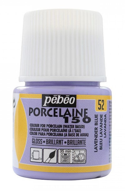 фото Краска по фарфору и керамике под обжиг пастельная pebeo "porcelaine 150", 45 мл, цвет: лав