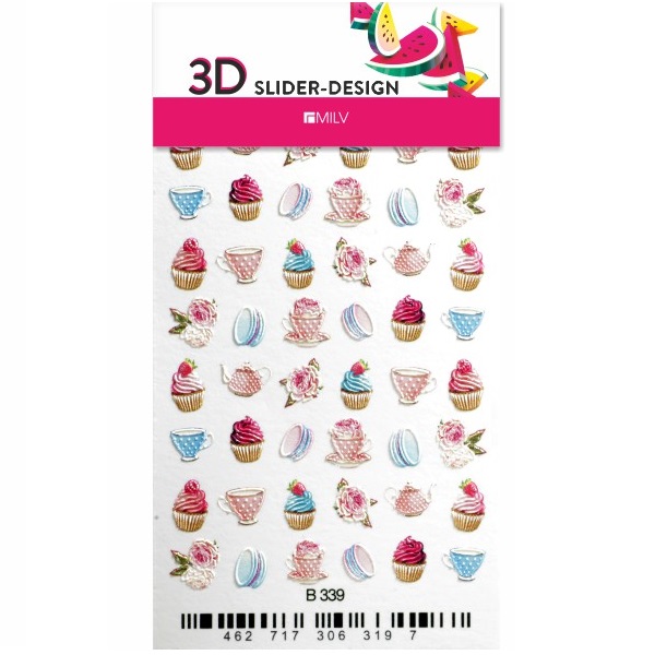 

3D-слайдер для ногтей Milv, B339