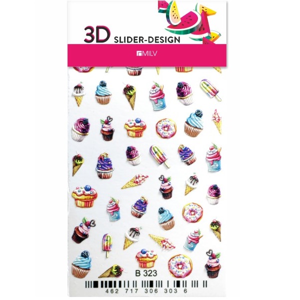 

3D-слайдер для ногтей Milv, B323