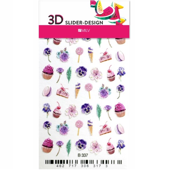 

3D-слайдер для ногтей Milv, B337