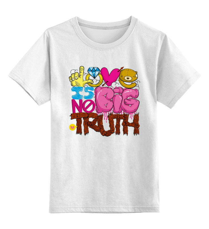 

Детская футболка Printio Love цв.белый р.140, 0000001353176