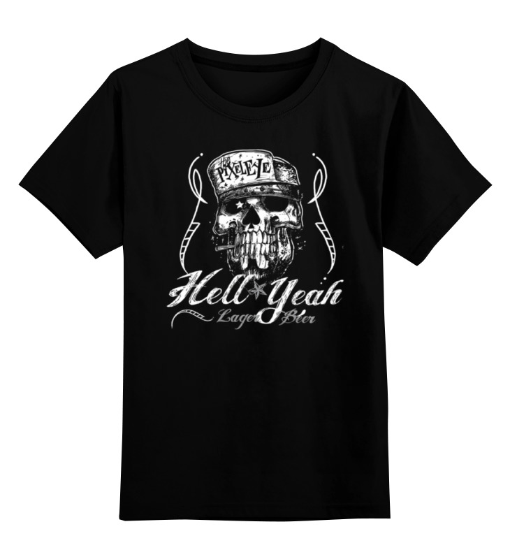 

Детская футболка Printio Hell yeah цв.черный р.140, 0000000915185