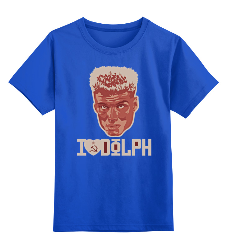 

Детская футболка Printio Dolph lundgren цв.синий р.140, 0000000802972