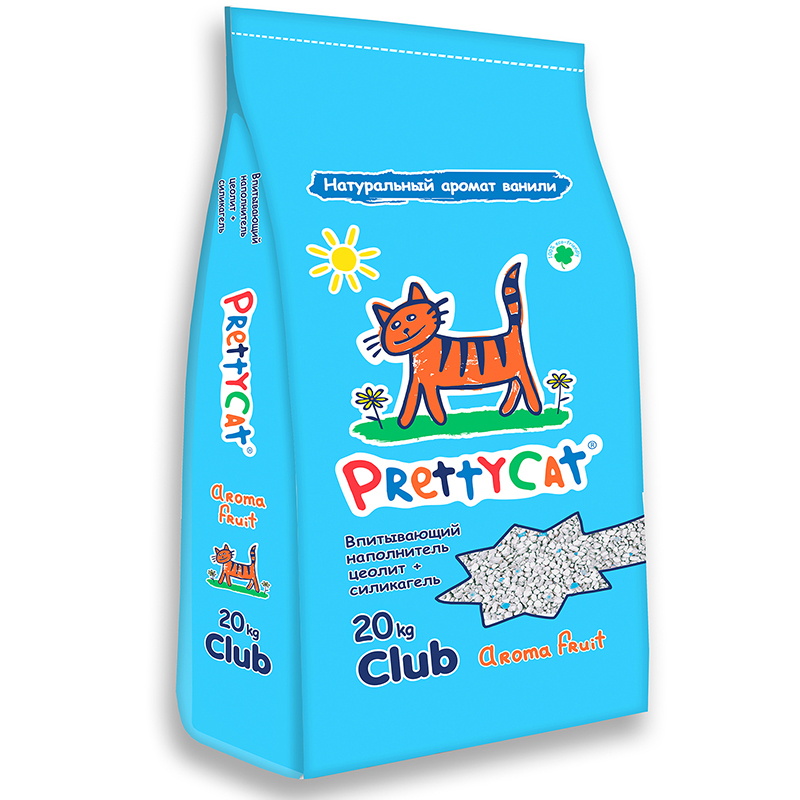 фото Наполнитель для кошачьего туалета prettycat aroma fruit впитывающий 20кг