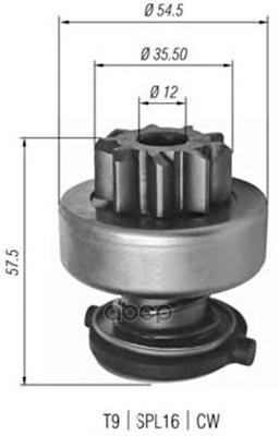 

Бендикс стартера MAGNETI MARELLI 940113020346