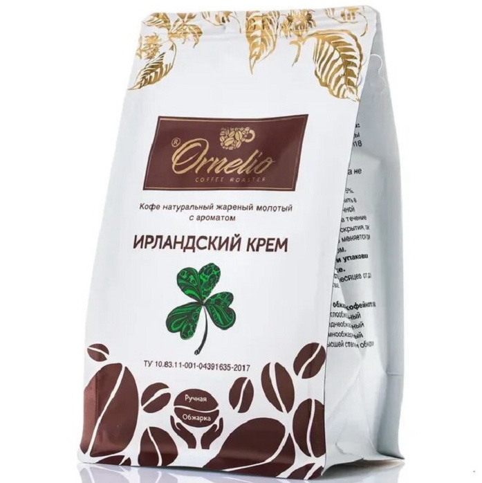 

Кофе жареный молотый Ornelio арабика с ароматом ирландский крем 250 г