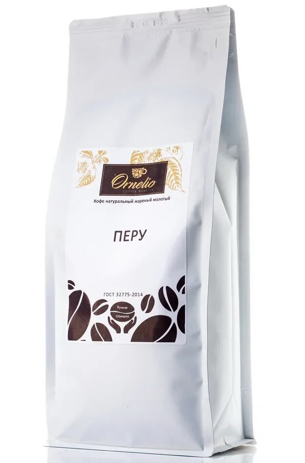 

Кофе арабика Ornelio натуральный жареный молотый Перу 1 кг