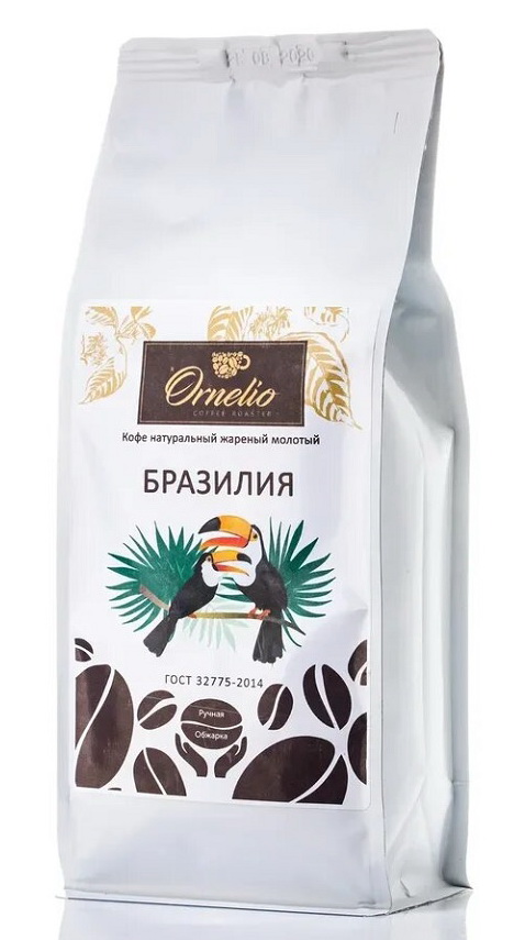 

Кофе арабика Ornelio натуральный жареный молотый Бразилия 500 г