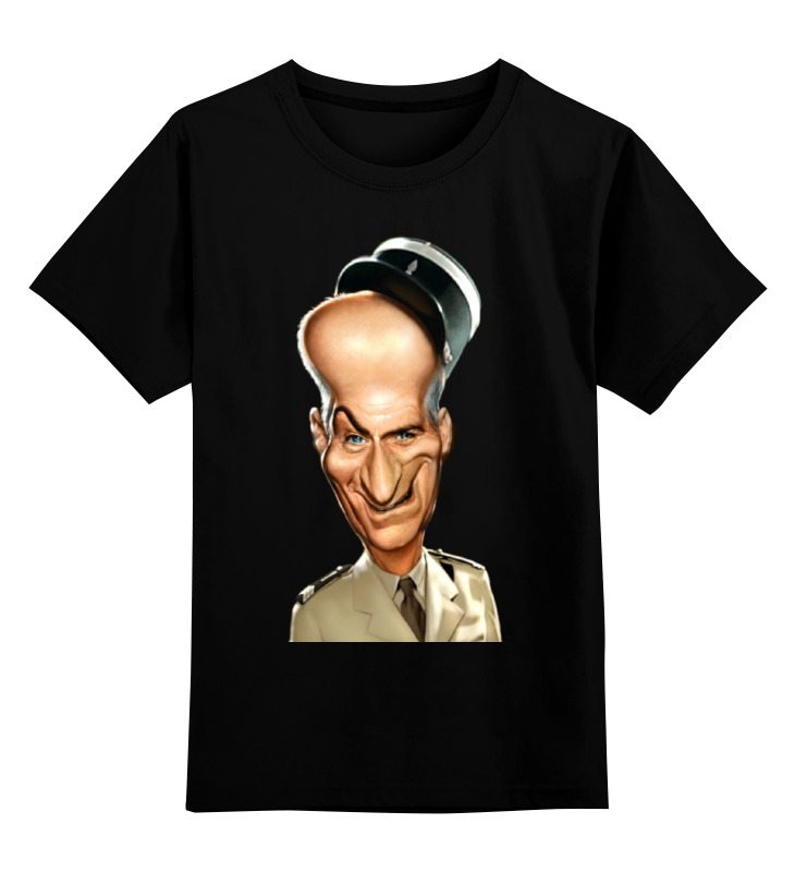 

Детская футболка Printio Louis de funes цв.черный р.152, 0000000787334