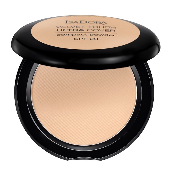 Пудра IsaDora Velvet Touch Ultra Cover Compact Powder SPF 20, тон 61 Neutral Ivory