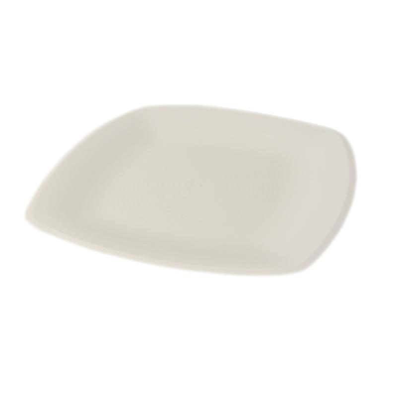 Тарелка одноразовая АВМ-Пластик пластиковая белая 30x30 см 12 штук в упаковке