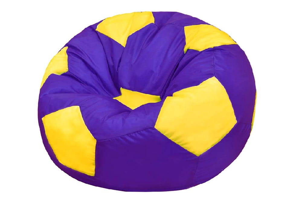 Кресло-мешок Pazitif S, фиолетово-желтый