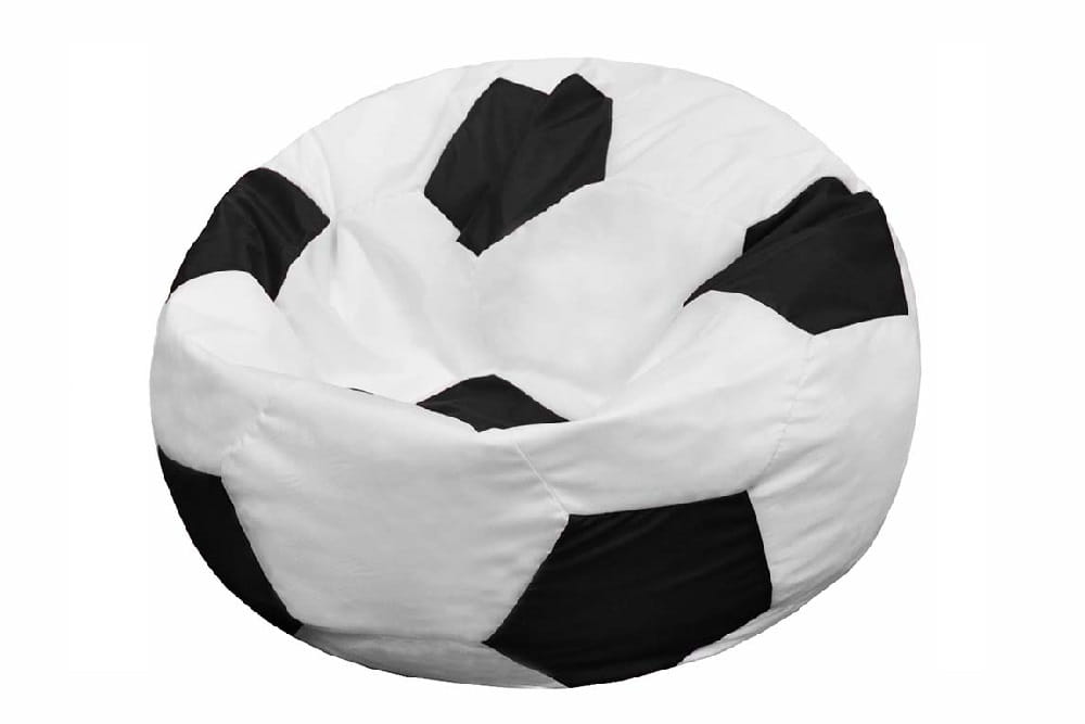 фото Кресло-мешок pazitif l, бело-черный