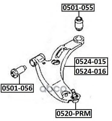 

Рычаг подвески ASVA 0524016