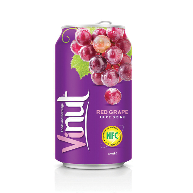 Напиток сокосодержащий Vinut безалкогольный со вкусом красного винограда 330 мл