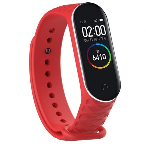 

Ремешок для браслета Noname для Xiaomi Mi Band 5/Mi Band 4/Mi Band 3 White/Red (626695)