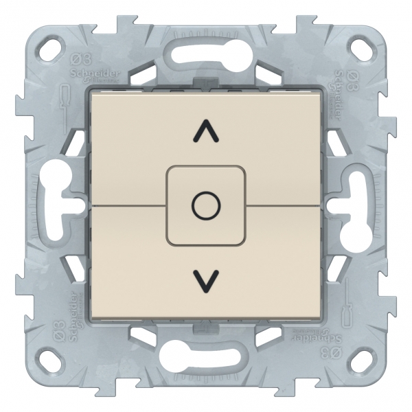 фото Выключатель se unica new беж для жалюзи, 2-клавишный, сх. 4 schneider electric