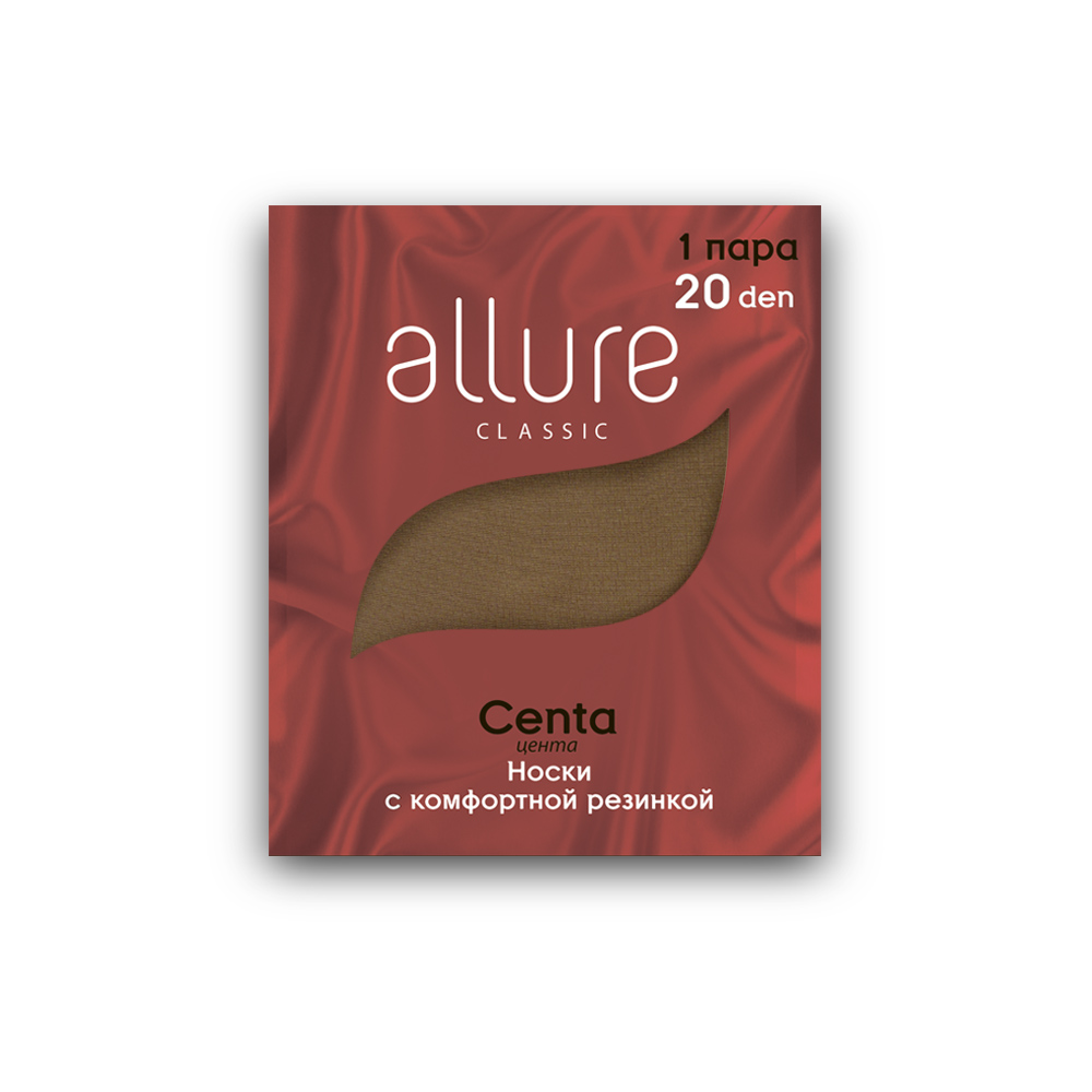 

Капроновые носки женские ALLURE ALL CENTA 20 бежевые 23-25, ALL CENTA 20