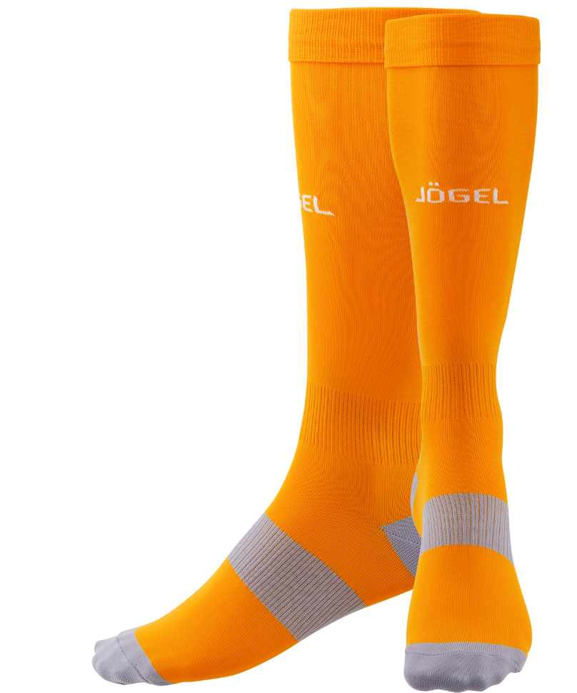фото Футбольные гетры jogel essential grey/orange 38-41 ru