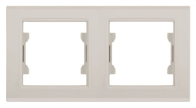 

Рамка двойная Zakru BIEN (Бежевый)