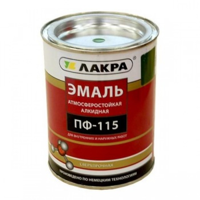 фото Эмаль пф-115 лакра ярко-зеленая 1кг