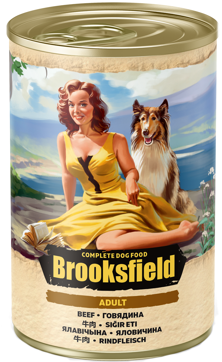 фото Консервы для собак brooksfield adult dog говядина с рисом 400гр