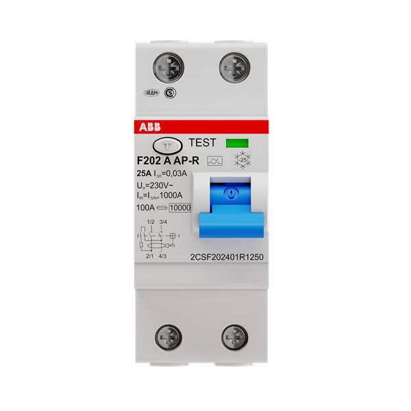 фото Диф. автоматический выключатель abb f202 a-25/0,03 ap-r 2 мод.