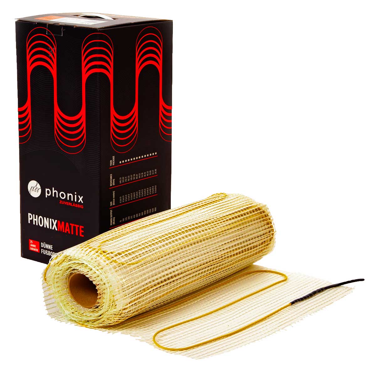 фото Нагревательный мат phonix 0,5 x 20,0 м, 1500 вт (10,0м2)