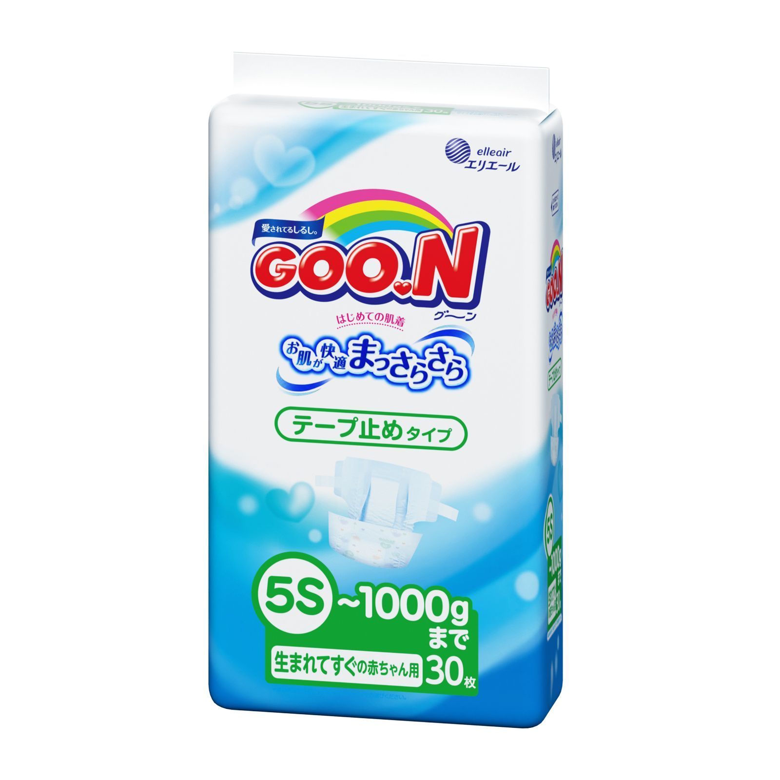фото Подгузники goo.n 5s (до 1 кг), 30 шт. goon