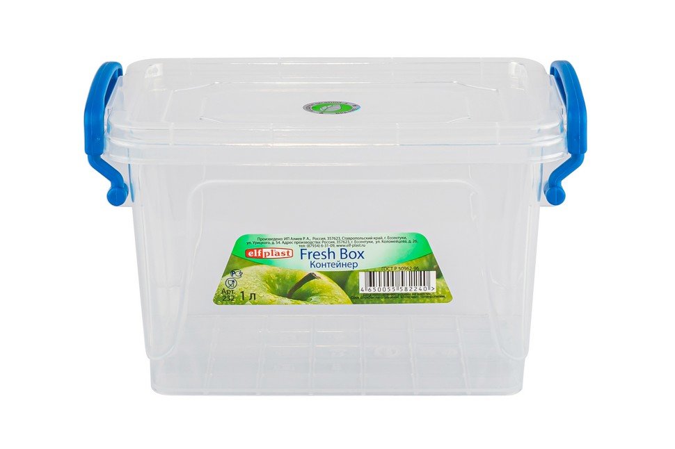 

Контейнер ElfPlast Fresh Box, прозрачный, 1 л