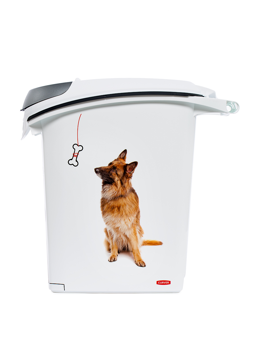 Контейнер для корма Curver PET LIFE DOG белый, 23 л, 10 кг