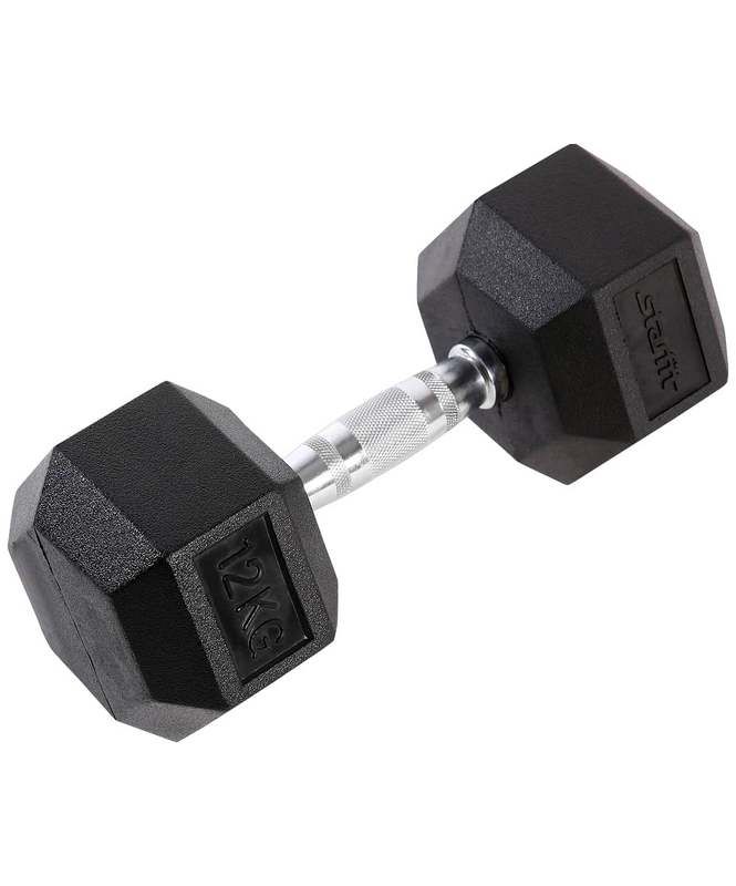 фото Гантель обрезиненная starfit db-301 12 кг